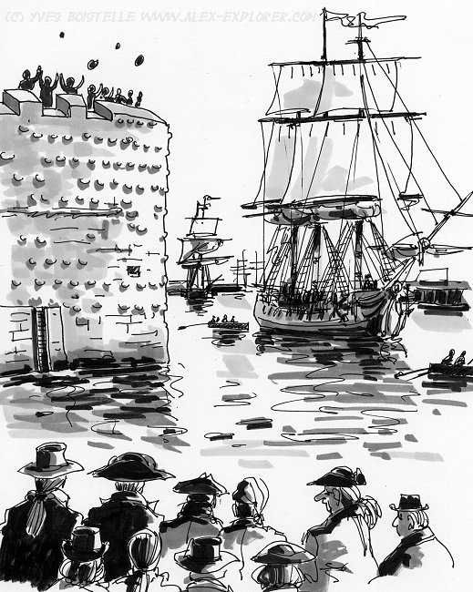 Tour Fran&ccedil;ois 1er et le G&eacute;ographe, par Yves Boistelle