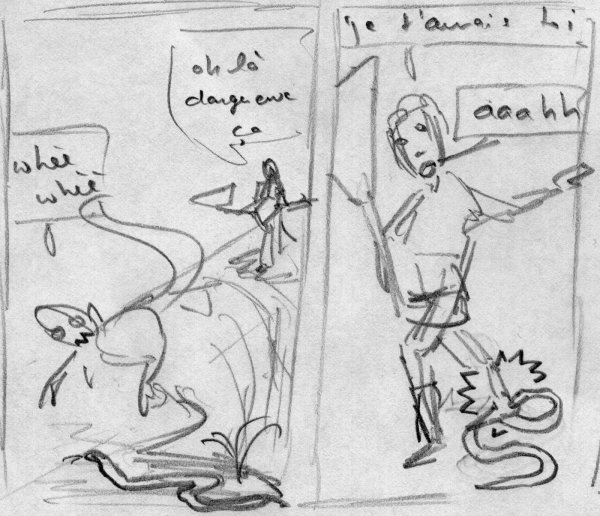 Alex mordu par un serpent, par Ritsert Rinsma